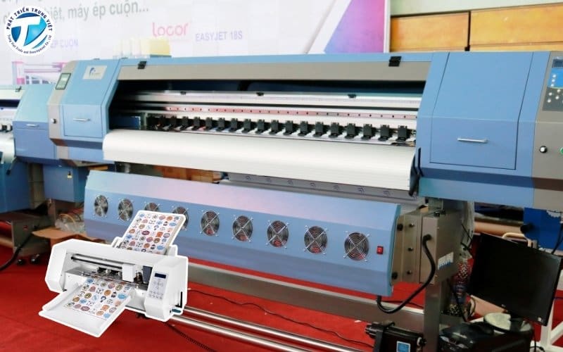 Máy in decal khổ lớn và máy in decal mini
